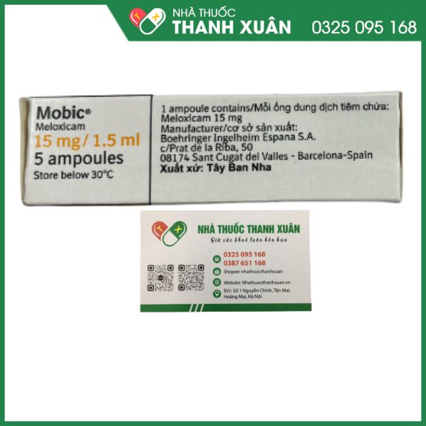 Mobic 15mg/1,5ml điều trị viêm khớp